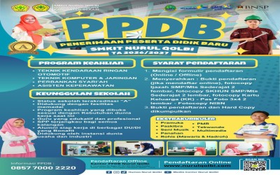 PENERIMAAN PESERTA DIDIK BARU SMKIT NURUL QOLBI TA. 2026/2027